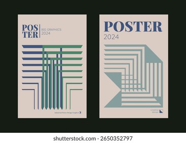 Contemporary futuristic posters. A set of modern covers with a minimalistic silhouette, graphic elements, basic drawings, geometric shapes. Conceptual business design in retro style. Brutalism print