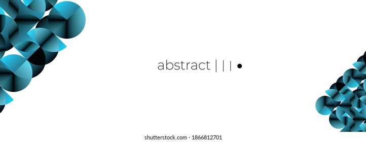 Fondo abstracto geométrico contemporáneo. Formas de círculo. Plantilla de moda comercial.Ilustración vectorial