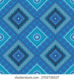Design geométrico contemporâneo com uma mistura de formas azul claro e azul profundo, criando uma aparência abstrata limpa e moderna adequada para layouts gráficos, fundos e projetos decorativos.