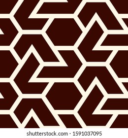 Contemporary geometric pattern. Geo ornament. Repeated figures. Modern background. Seamless surface abstract design. Minimalist wallpaper. Simple digital paper, textile print. Vector art