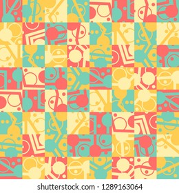 Contemporary geometric pattern. Modern vector