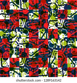 Contemporary geometric pattern. Modern vector