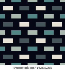 Contemporary geometric  pattern. Repeated rectangles motif. Simple minimalist ornament. Modern abstract background. Seamless surface design. Geo wallpaper. Digital paper, textile print. Vector art