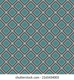 Contemporary geometric pattern. Repeated squares, diamonds motif. Simple ornament. Modern abstract background. Seamless surface design. Geo wallpaper. Digital paper, textile print. Vector art