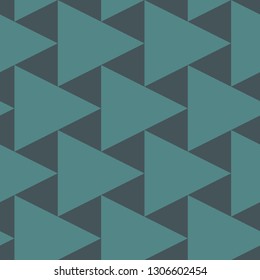 Contemporary geometric pattern. Repeated triangles motif. Seamless surface design. Modern geo abstract background. Minimalist wallpaper. Simple ornamental digital paper, textile print. Vector art