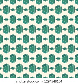 Contemporary geometric pattern. Ruined gems background. Repeated cracked stones. Modern geo abstract ornament. Seamless surface design. Mosaic wallpaper. Digital paper, textile print. Vector art