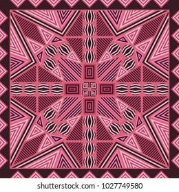contemporary geometric pink tone pattern