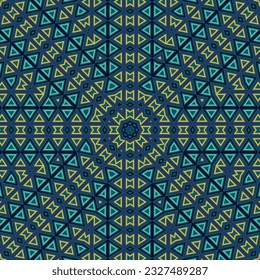 Contemporary geometric repeated ornament vector composition. Tetro plaid print. Tribal geometrical ornament. Portugal folk motif. Decor elements.