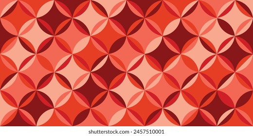 Patrón medieval geométrico contemporáneo sin fisuras con Formas retro simples circulares. Fondo de Vector Abstractas