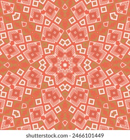 Contemporary geometric seamless ornament graphic design. Flat curtain print. Interior geometry texture. Lisbon ethnic print. Artistic backdrop.