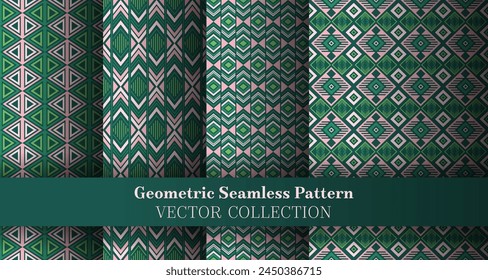 Contemporary geometrical argyle seamless pattern package. British motif ethnic patterns. Argyle lozenge geometric vector endless background bundle. Cover background swatches.