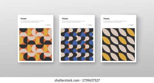 Contemporary graphic design of event vector cover mockup created in modernism and minimalistic brutalism style, useful for poster art, magazine front page, decorative print, web banner artwork.
