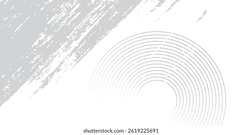 Diseño Abstractas gris y blanco contemporáneo con líneas radiales y pincelada texturizada para fondos o proyectos de Diseño gráfico modernos