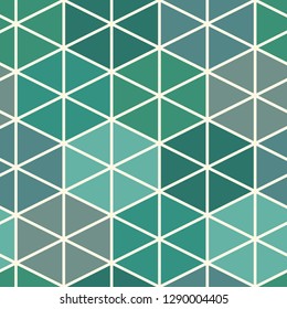 Contemporary grid pattern. Repeated geometrical figures ornament. Triangles and hexagons motif. Modern abstract background. Seamless surface design. Simple structure wallpaper. Digital paper, textile