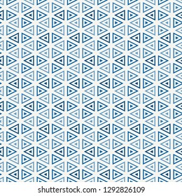 Contemporary grid pattern. Triangles motif. Repeated geometrical figures, lines ornament. Modern abstract background. Seamless surface design. Simple structure wallpaper. Digital paper, textile print.