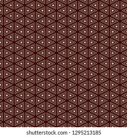 Contemporary grid pattern. Triangles motif. Repeated geometrical figures, lines ornament. Modern abstract background. Seamless surface design. Simple structure wallpaper. Digital paper, textile print.