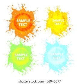 Contemporary Grunge banner. Vector