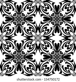 Contemporary Holy Cross pattern. Seamless silhouettes derived from ancient motifs, which can be plainly colored as wanted as well as the background 