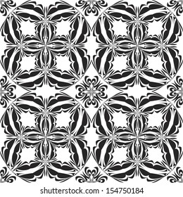 Contemporary Holy Cross pattern. Seamless silhouettes derived from ancient motifs, which can be plainly colored as wanted as well as the background 
