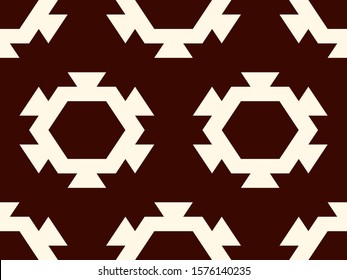 Contemporary honeycomb geometric pattern. Repeated hexagon ornament. Modern mosaic tiles background. Seamless surface abstract design. Geo wallpaper. Digital paper, textile print. Vector illustration