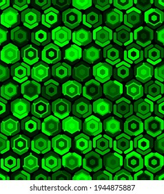Contemporary honeycomb geometric pattern. Repeated hexagon ornament