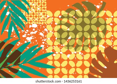 Contemporary Indonesian batik designs with modern color. with the main elements of the design of leaf shapes combined with classic motifs, it is suitable for various purposes