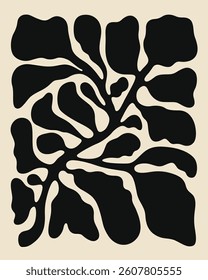 contemporary leaves with fluidity style