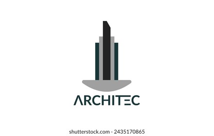 A contemporary logo design with abstract house shapes arranged in a circle, symbolizing community and togetherness.