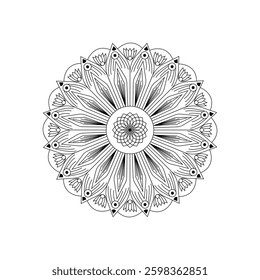 Contemporary Minimal Mandala Artwork with Geometric Patterns