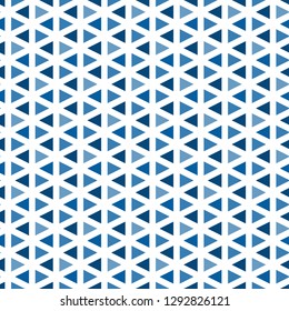 Contemporary minimalist geometric pattern. Repeated triangles ornament. Modern abstract background. Seamless surface design. Simple wallpaper. Digital paper, textile print. Vector art