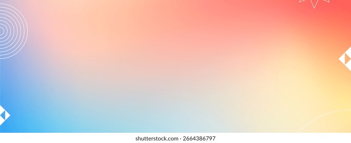 Fundo gradiente minimalista contemporâneo com paleta de cores refinada e espaço de cópia para projetos profissionais