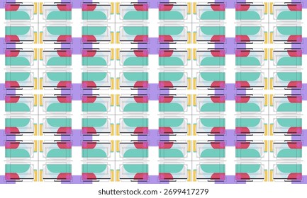 Contemporary Mixed Shape Background in Neutral Tones