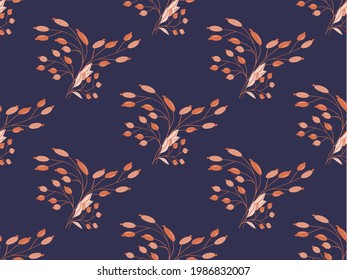 Contemporary modern pattern design vector illustration on dark blue background. Abstract pattern designs for fabrics and more.