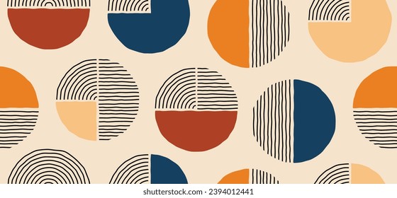 Contemporary modern trendy Vector Seamless Pattern. 