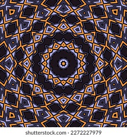 Contemporary mosaic endless ornament vector design. Cute patchwork print. Tribal geometry background. Oriental folk print. Ornate floor tile sample.