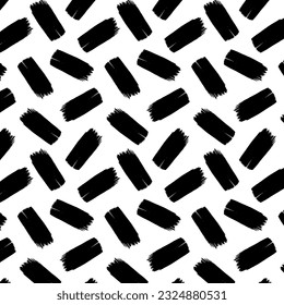 A contemporary mosaic geometric seamless vector pattern. The grunge brushstrokes ornament The pattern is versatile and can be used for wallpaper designs, textile prints, and other creative projects.