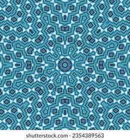 Zeitgenössische Mosaik wiederholte Muster grafische Zusammensetzung. Funky Vorhangmotiv. Stammesmosaikmuster. Indisches traditionelles Design. Königlicher Hintergrund.