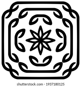 Patrón Motif Contemporáneo. Decoración contemporánea de interiores, exteriores, alfombras, textiles, prendas de vestir, tela, seda, tela, plástico, papel, envuelto, tapiz, fondo, etc. Ilustración vectorial