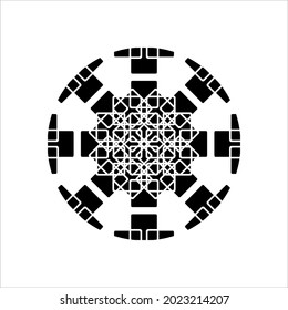 Contemporary Motif Pattern. Decoration for Interior, Exterior, Carpet, Textile, Garment, Cloth, Silk, Tile, Plastic, Paper, Wrapping, Wallpaper, Pillow, Sofa, Background, Ect. Vector Illustration