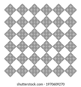 Contemporary Motifs Pattern. Decoration for Interior, Exterior, Carpet, Textile, Garment, Cloth, Silk, Tile, Plastic, Paper, Wrapping, Wallpaper, Pillow, Sofa, Background, Ect. Vector Illustration