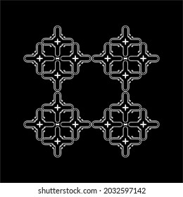 Contemporary Motifs Pattern. Decoration for Interior, Exterior, Carpet, Textile, Garment, Cloth, Silk, Tile, Plastic, Paper, Wrapping, Wallpaper, Pillow, Sofa, Background, Ect. Vector Illustration