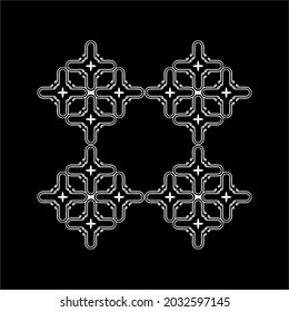 Contemporary Motifs Pattern. Decoration for Interior, Exterior, Carpet, Textile, Garment, Cloth, Silk, Tile, Plastic, Paper, Wrapping, Wallpaper, Pillow, Sofa, Background, Ect. Vector Illustration