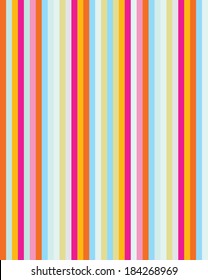 Contemporary Multicolor Vector Stripped Pattern 