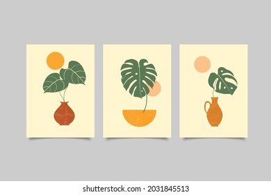 contemporary nature hand drawn collection vector eps 10