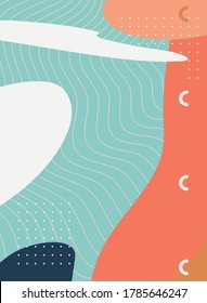 contemporary paint work art abstract style vector illustration design