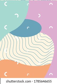 contemporary paint work art abstract style vector illustration design