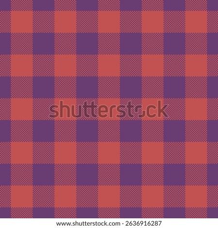 Contemporary plaid pattern in bright, cheerful colors. Perfect for modern textile production, decorative ribbons, or youthful clothing designs with energy.