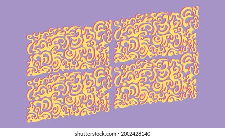Contemporary poster, book cover, brochure, background template design. Abstract 3d swirly composition. Trendy conceptual illustration. Creative minimalist artistic. Graphic resource, wall decoration.