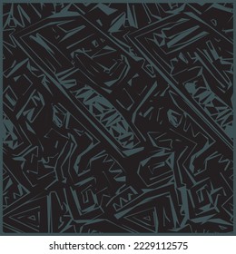 Línea abstracta de patrón actual imprimible sin fisuras, formas con composición creativa dibujada a mano. Zona monocromática minimalista de moda
diseño positivo o negativo de franja ondulada para ropa de zapatos, camisa, alfombra