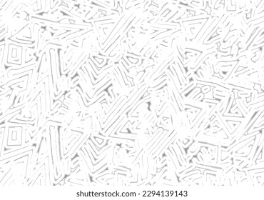 Contemporary printable seamless pattern abstract line, shapes with creative hand drawn composition. Trendy minimalist monochrome zone wavy stripe positive or negative design for shoe wear, shirt, rug
